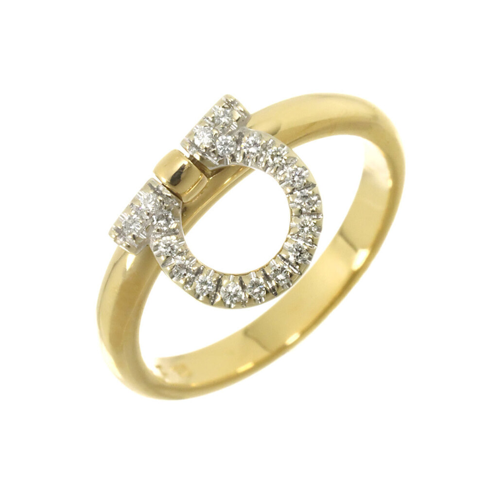 SALVATORE FERRAGAMO 18k Gold Diamond Ring